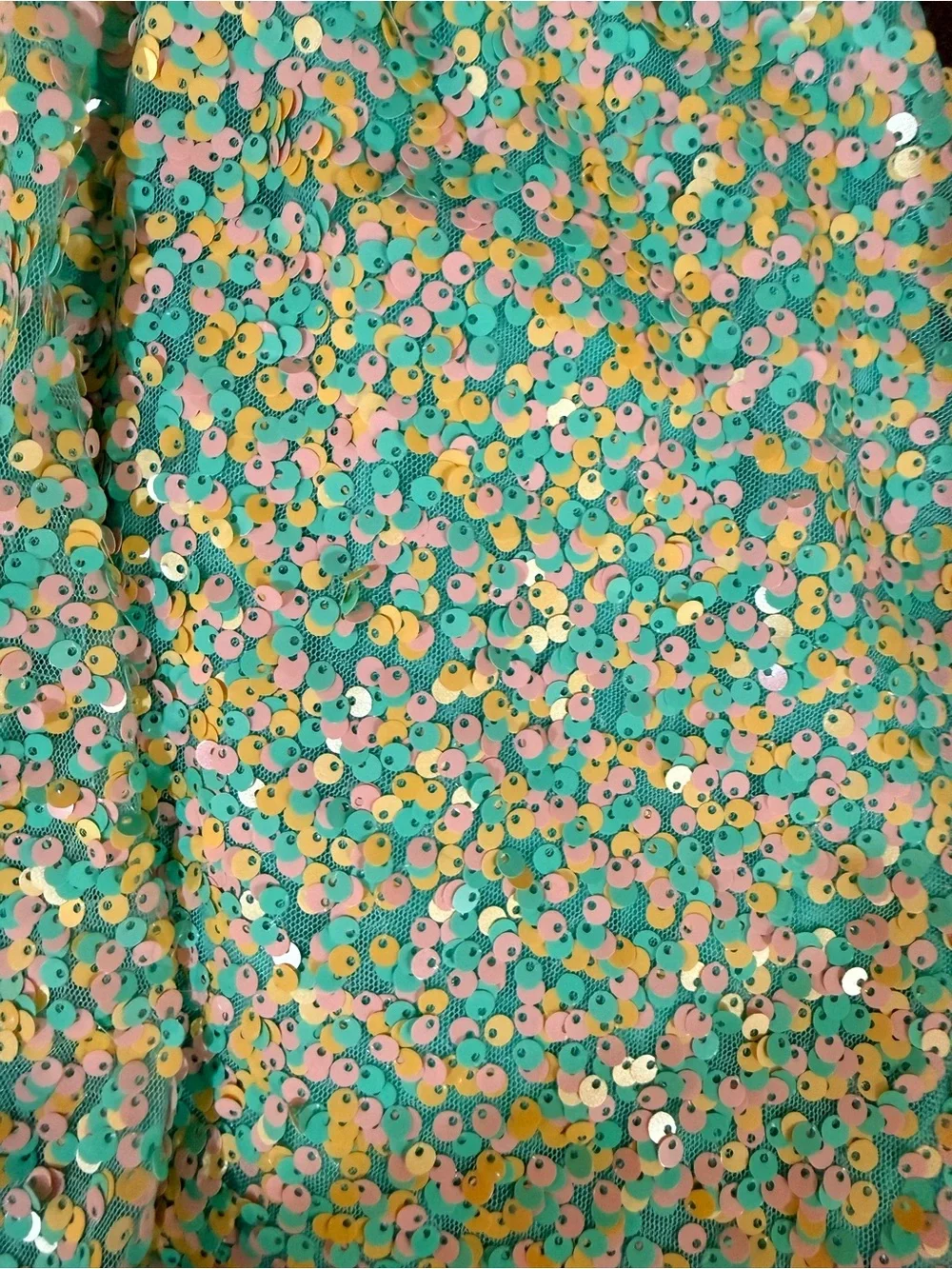 Heritage Mint Sequin Floral Party Dress - Picture 3 of 6